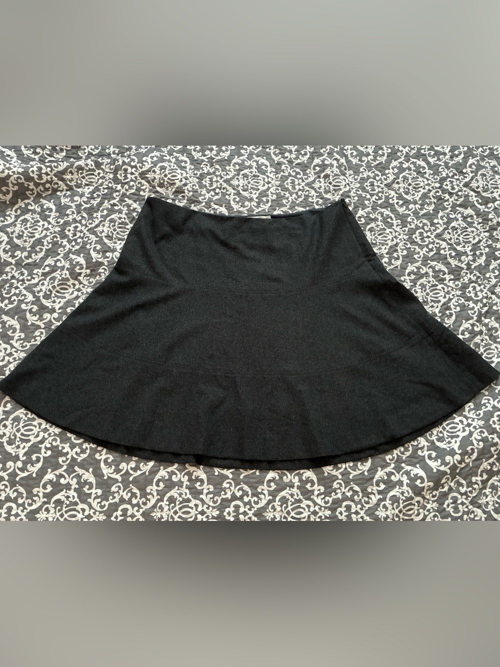 Boden UK Grey A line Wool Full Skirt Size 16L New no tags